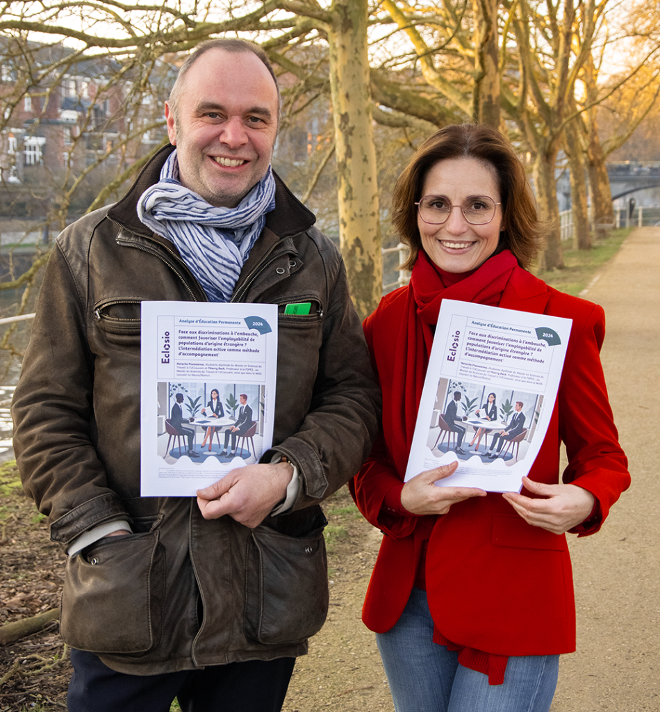 Photo de Natacha Piwowarow et Thierry Dock. Analyse réalisée avec Eclosio